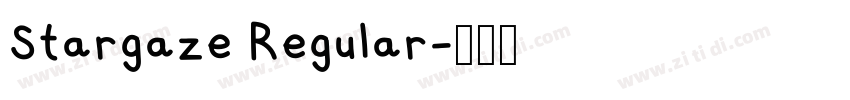 Stargaze Regular字体转换 Stargaze Regular字体转换